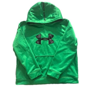 UNDER Armour Youth Boy’s XL Green Drifit Activewear Hoodie, Preloved